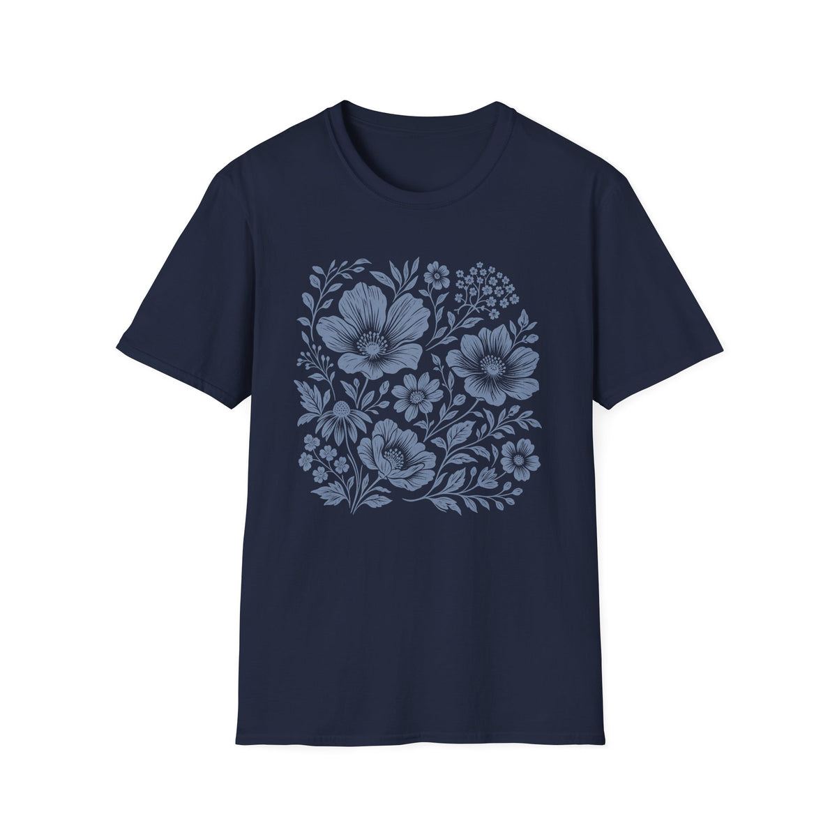 Woodblock Flowers T-Shirt