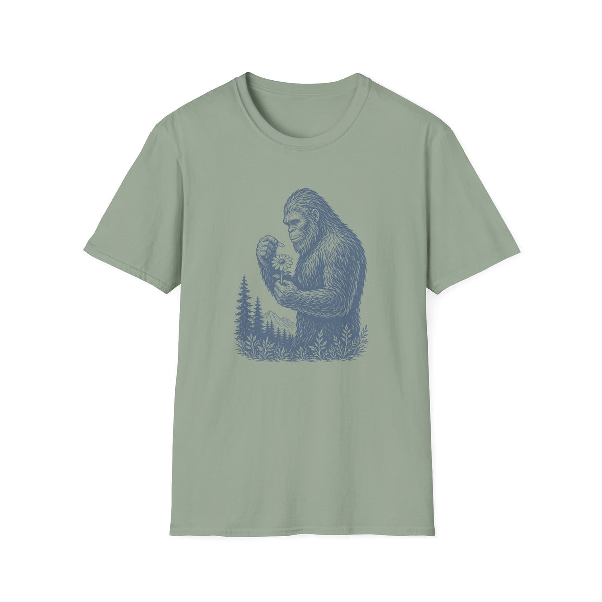 Sasquatch with Daisy T-Shirt