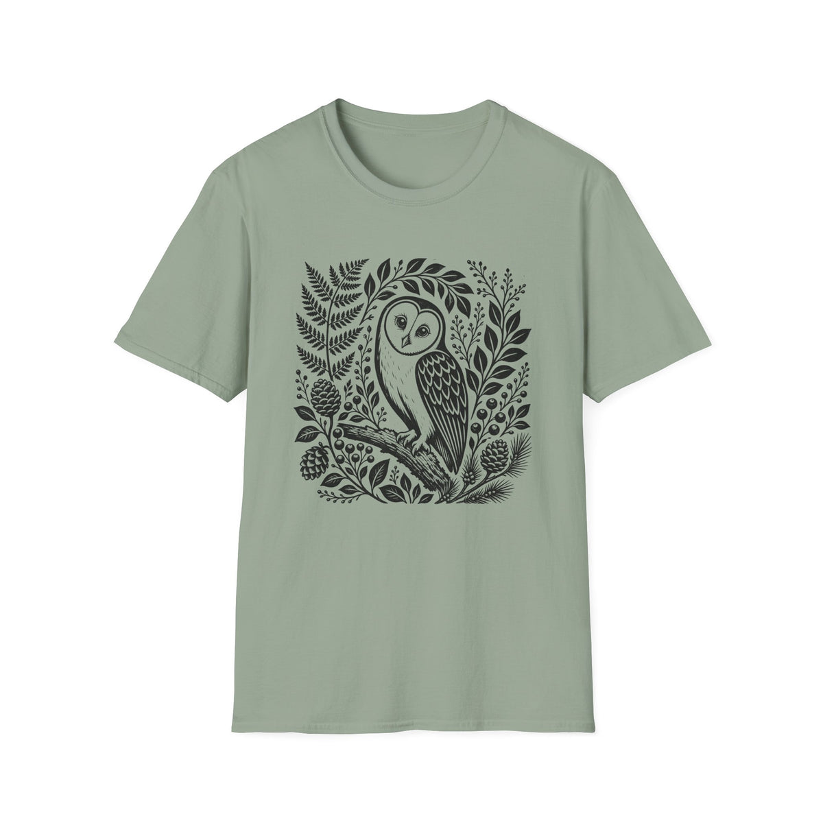 Woodblock Owl T-Shirt