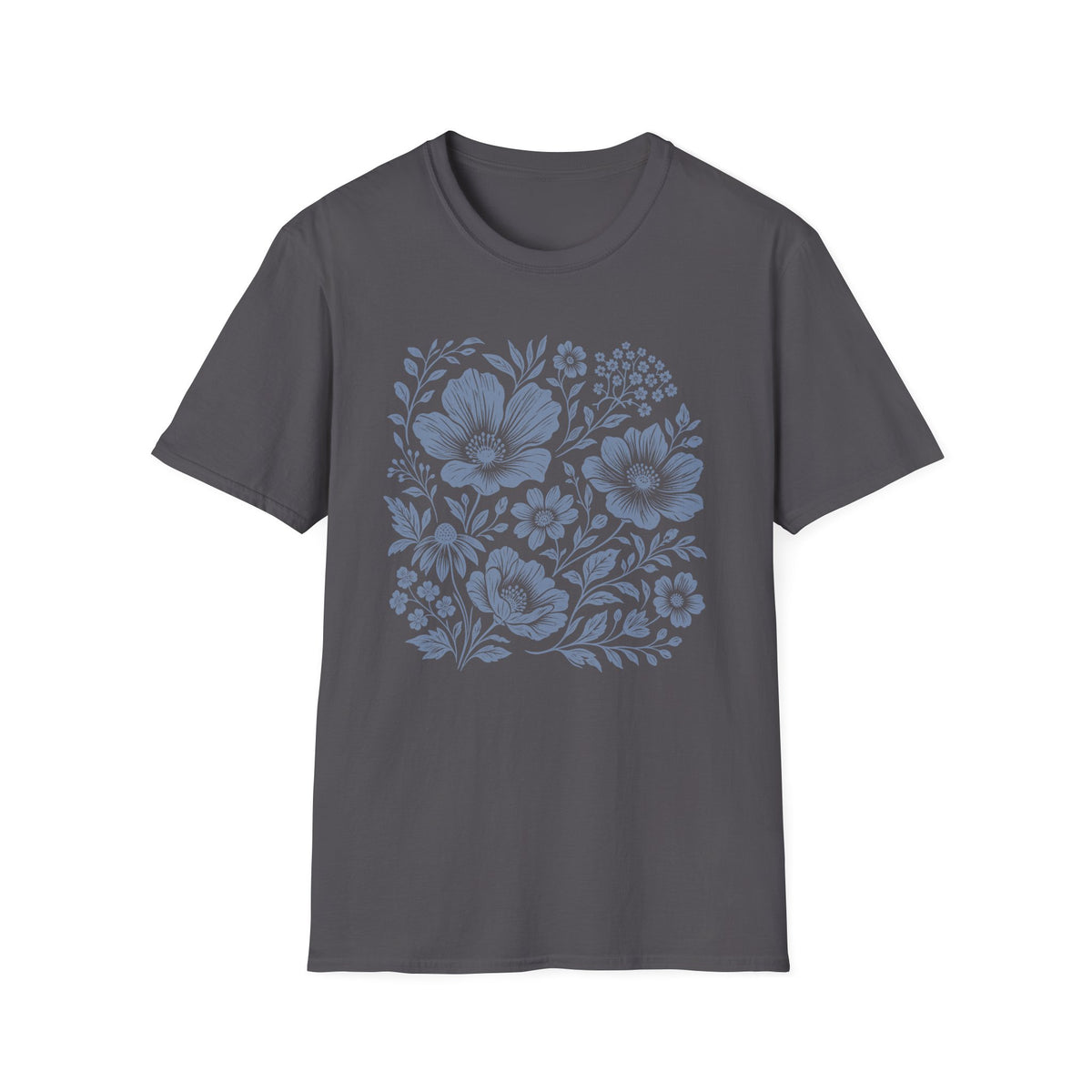 Woodblock Flowers T-Shirt
