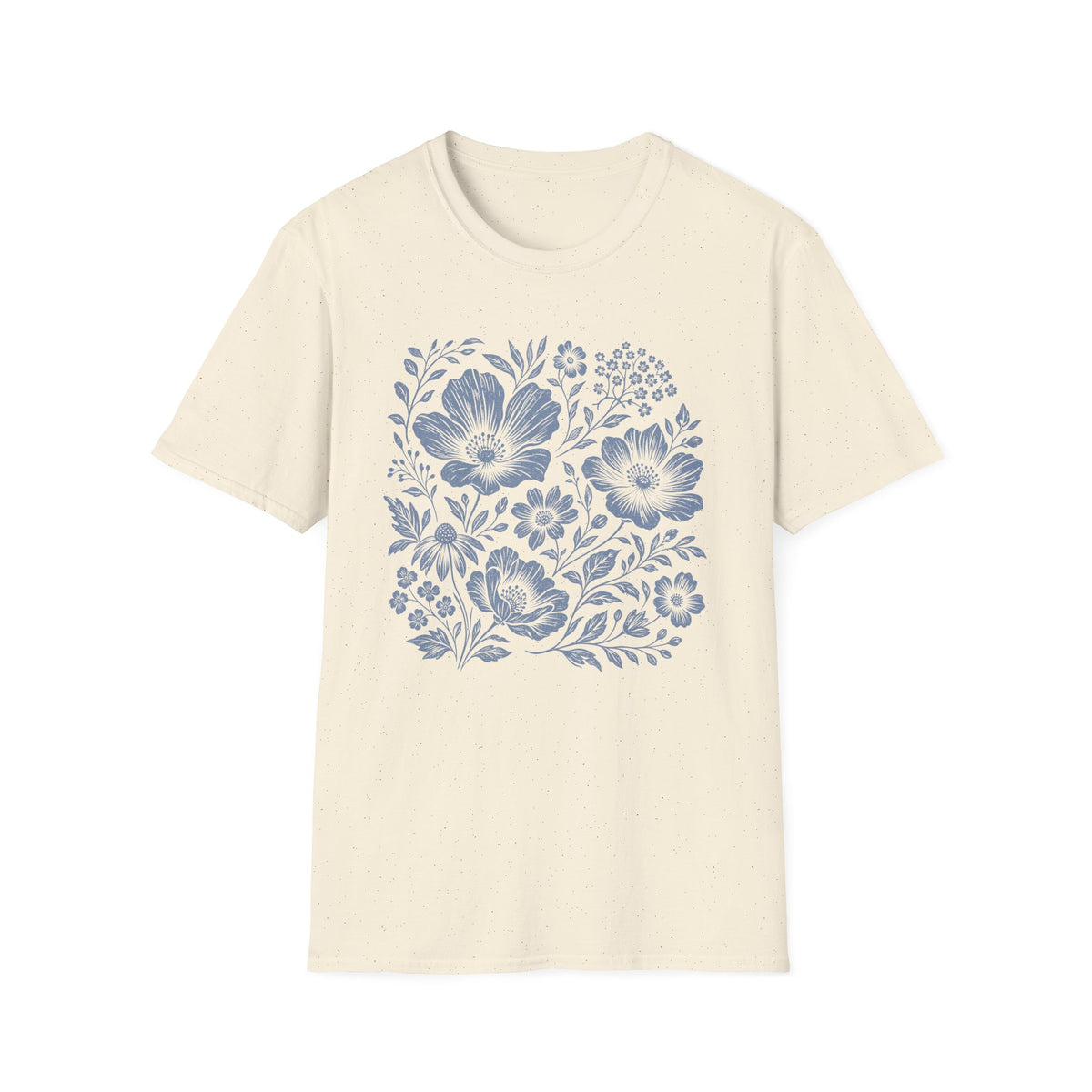Woodblock Flowers T-Shirt