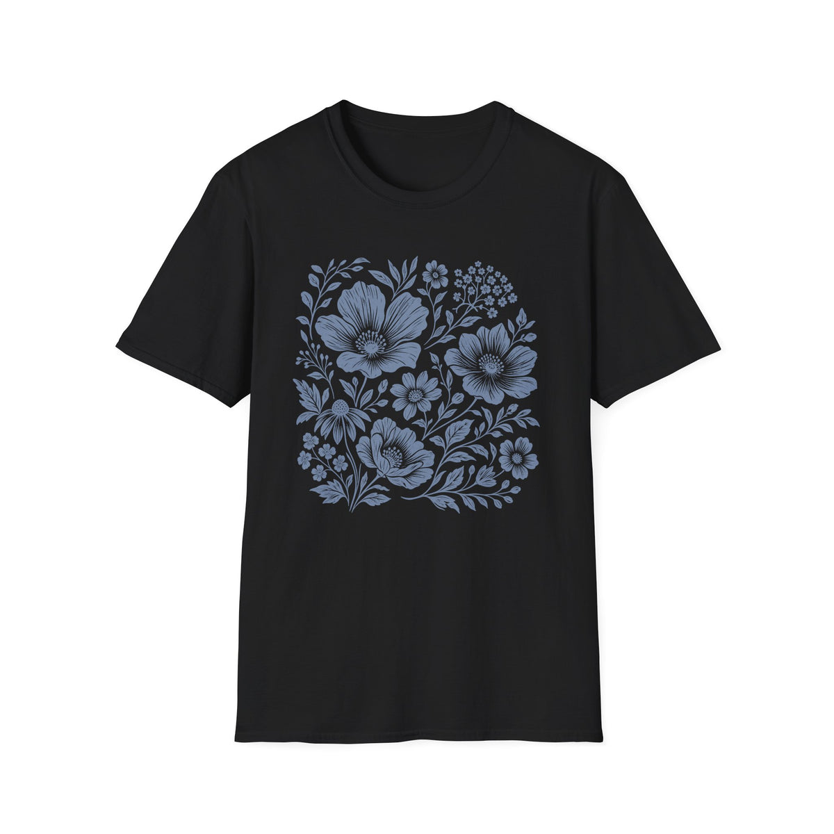 Woodblock Flowers T-Shirt